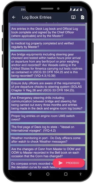Guide2Inspections checklist screen, used here as a placeholder for a real interview-simulation screenshot pending confirmation