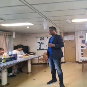 Photo from the March 6, 2021 design thinking workshop for maritime professionals