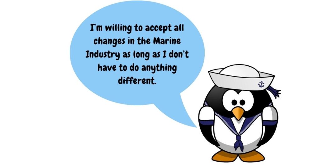 Cover graphic for this blog post examining the myth that regulatory change is the leading cause of maritime deficiencies