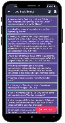 Guide2Inspections app screen showing inspection management features for shore management, inspectors, and ship staff