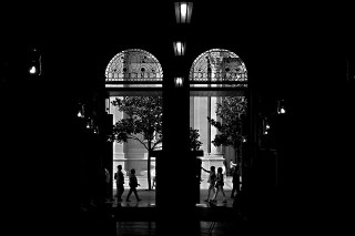 Silhouettes of people, representing the older generation’s condescending “must be motivated” approach to training juniors